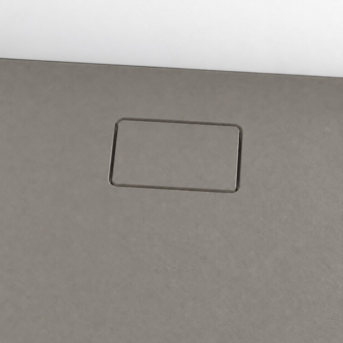 Akmens masės dušo padėklas Blu RILIEVO 140x80, pilkas matinis 3 Akmens masės dušo padėklas Blu RILIEVO 140x80, pilkas matinis 3