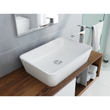 Akmens masės pastatomas praustuvas Marble+ Parma Omnires Akmens masės pastatomas praustuvas Marble+ Parma Omnires