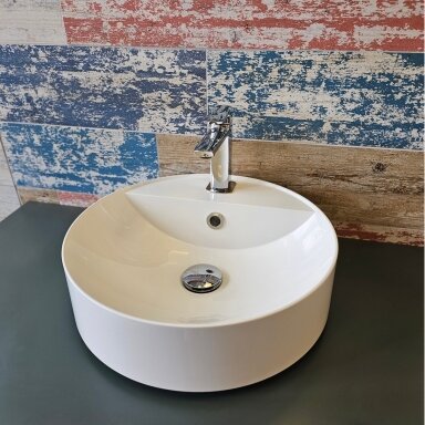 Умывальник из литого мрамора Blu PAVO Slim Round Умывальник из литого мрамора Blu PAVO Slim Round