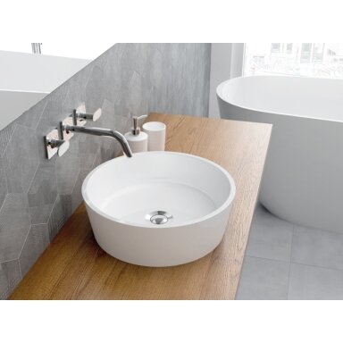 Akmens masės praustuvas Omnires Marble+ Bari UN 38 Akmens masės praustuvas Omnires Marble+ Bari UN 38