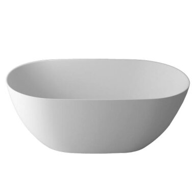 Ванна из литого мрамора Blu ARA 1600, белая матовая