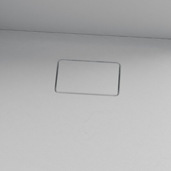 Душевой поддон из литого камня Blu RILIEVO 100x100, матовый белый 4
