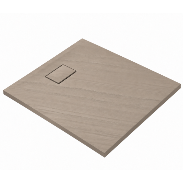 Душевой поддон из литого камня Blu RILIEVO 100x100, матовый песочный