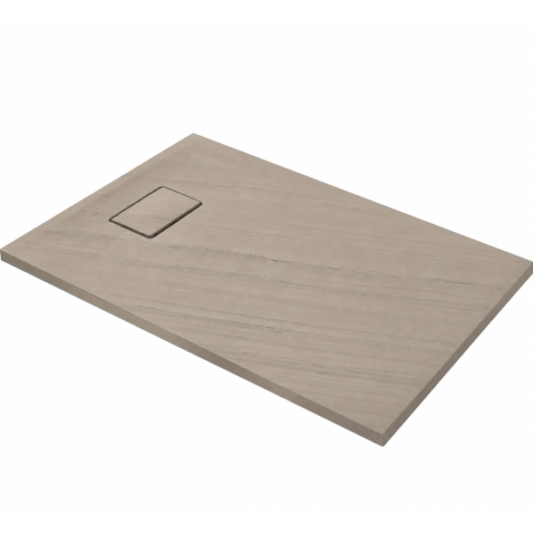 Akmens masės dušo padėklas Blu RILIEVO 140x80, smėlio matinis Akmens masės dušo padėklas Blu RILIEVO 140x80, smėlio matinis
