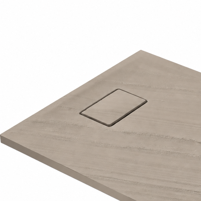 Душевой поддон из литого камня Blu RILIEVO 100x100, матовый песочный 1 Душевой поддон из литого камня Blu RILIEVO 100x100, матовый песочный 1
