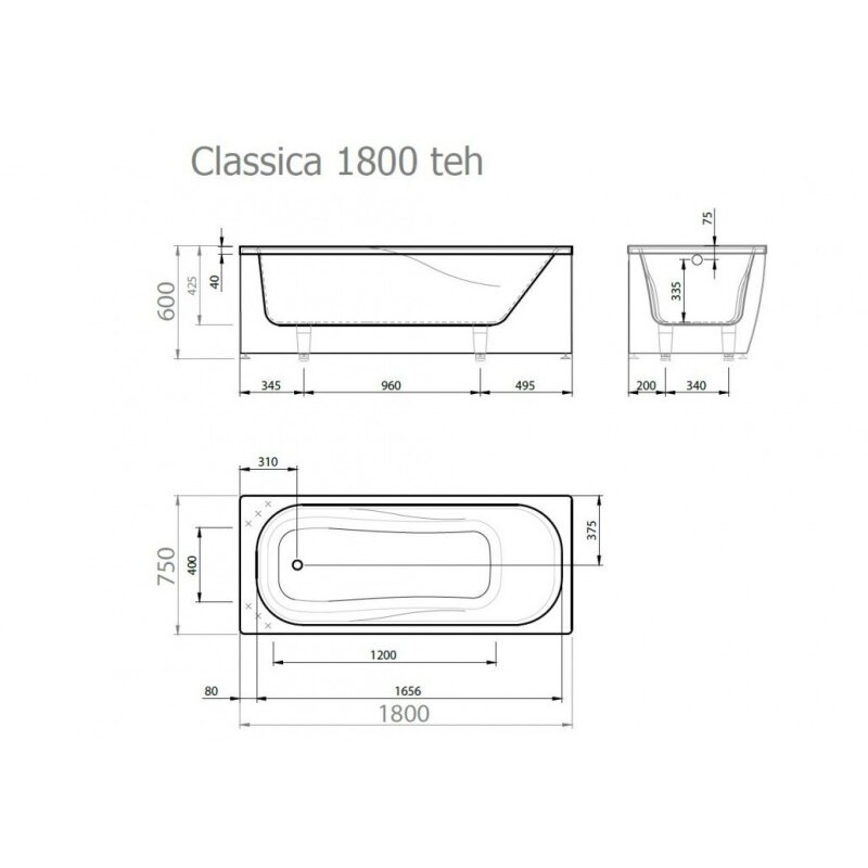 Ванна из каменной массы CLASSICA VISPOOL 7 Ванна из каменной массы CLASSICA VISPOOL 7