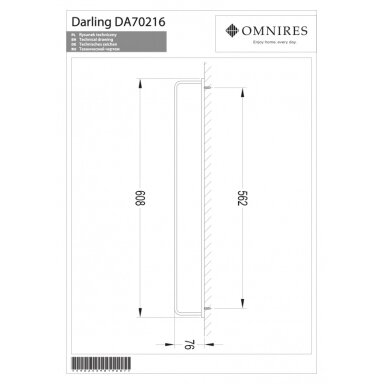Держатель для полотенца золотого цвета OMNIRES DARLING Держатель для полотенца золотого цвета OMNIRES DARLING