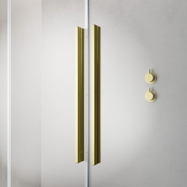 Открытая душевая кабина с раздвижными дверями Radaway Furo Brushed Gold Walk-in Открытая душевая кабина с раздвижными дверями Radaway Furo Brushed Gold Walk-in