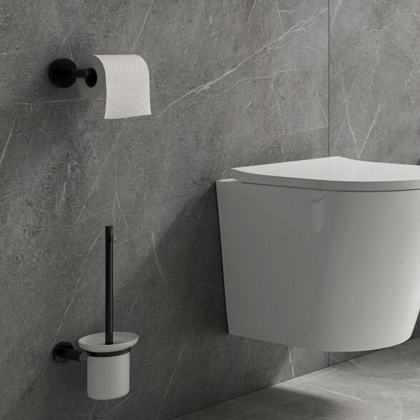 Ершик WC черного цвета OMNIRES MODERN PROJECT 1 Ершик WC черного цвета OMNIRES MODERN PROJECT 1