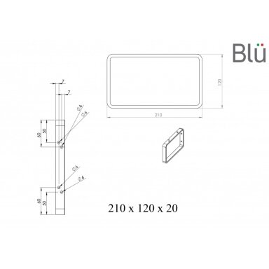Кронштейны для маленьких умывальников Blu 21x12 Кронштейны для маленьких умывальников Blu 21x12