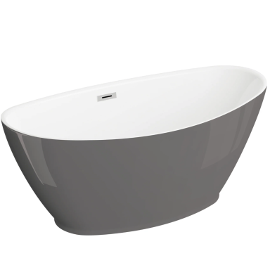 Отдельностоящая ванна Polimat Mango 150x75, графит Отдельностоящая ванна Polimat Mango 150x75, графит