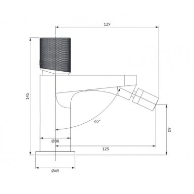 Maišytuvas bidė Omnires Contour
