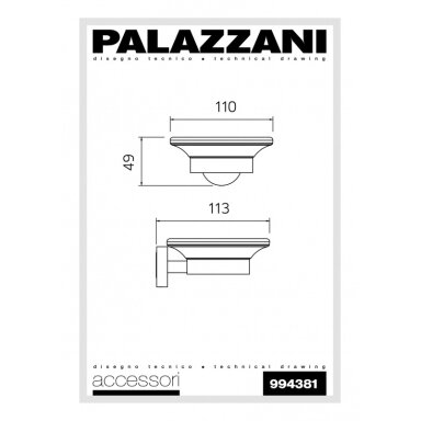 Muilo laikiklis Digit 3, Palazzani Muilo laikiklis Digit 3, Palazzani