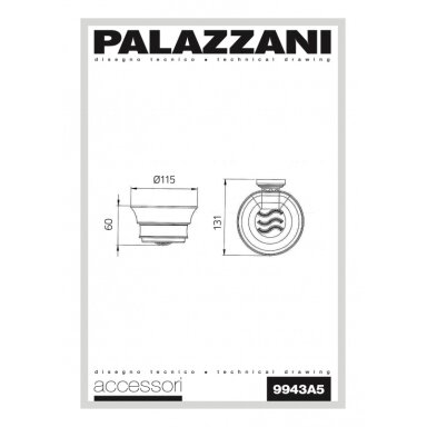 Muilo laikiklis Retro, Palazzani Muilo laikiklis Retro, Palazzani