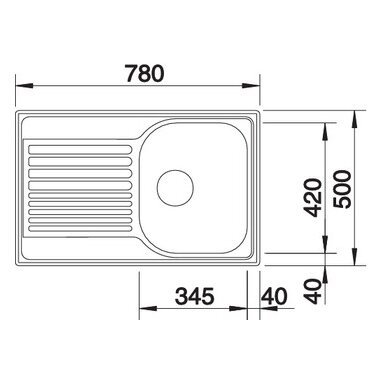 Мойка из нержавеющей стали Blanco Tipo 45 S Compact