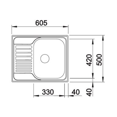 Мойка из нержавеющей стали Blanco Tipo 45 S Mini