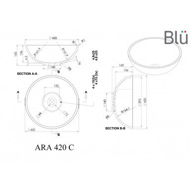 Pastatomas akmens masės praustuvas Blu ARA ir Apure Omnires aukštas maišytuvas su Click-Clack dugno vožtuvu Pastatomas akmens masės praustuvas Blu ARA ir Apure Omnires aukštas maišytuvas su Click-Clack dugno vožtuvu