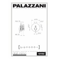 Встраиваемая душевая система Palazzani Digit3