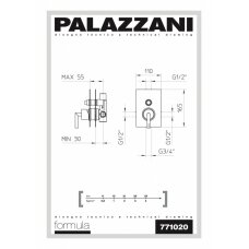 Встраиваемый смеситель Formula Multi, Palazzani