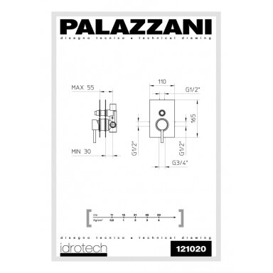 Potinkinis maišytuvas Idrotech 2, Palazzani Potinkinis maišytuvas Idrotech 2, Palazzani