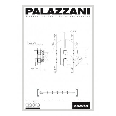 Potinkinis maišytuvas Qadra, Palazzani Potinkinis maišytuvas Qadra, Palazzani