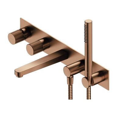 Potinkinis maišytuvas voniai šlifuoto vario spalvos Omnires Contour CT8037/1CPB Potinkinis maišytuvas voniai šlifuoto vario spalvos Omnires Contour CT8037/1CPB