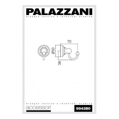 Rankšluosčių laikiklis Retro, Palazzani Rankšluosčių laikiklis Retro, Palazzani