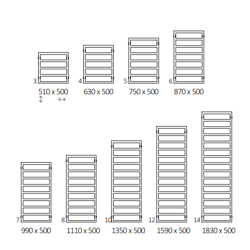 Полотенцесушитель Terma Grid 3 Полотенцесушитель Terma Grid 3