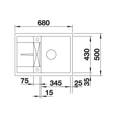 Silgranit PuraDur мойка Blanco Metra 45 S Compact