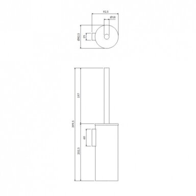 Ершик WC OMNIRES MODERN PROJECT, матовое золото Ершик WC OMNIRES MODERN PROJECT, матовое золото