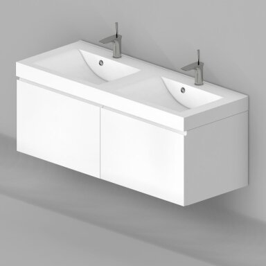 Spintelė Blu VARIA I 120 cm su dvigubu praustuvu Blu LYRA Spintelė Blu VARIA I 120 cm su dvigubu praustuvu Blu LYRA