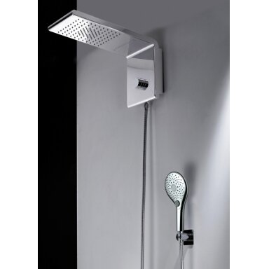 Стационарный душ с ручным душиком и интегрированным дивертером Bossini Syncro-Rain Renovation Set Стационарный душ с ручным душиком и интегрированным дивертером Bossini Syncro-Rain Renovation Set