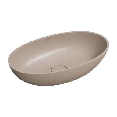 Kopų smėlio matinis pastatomas akmens masės praustuvas Omnires SHELL M+ 60x35 cm SHELLUNDB Kopų smėlio matinis pastatomas akmens masės praustuvas Omnires SHELL M+ 60x35 cm SHELLUNDB