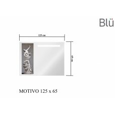 Veidrodis Blu MOTIVO su LED apšvietimu 1250