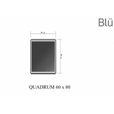 Veidrodis Blu QUADRUM su LED apšvietimu