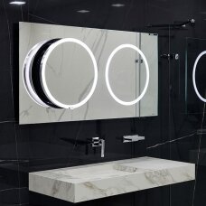 Vonios kambario veidrodis Dot. Plus 140 Miior 1+1 (atitraukiamas)