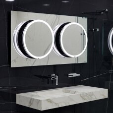 Выдвижное двойной зеркало для ванной комнаты Dot. Plus 140 Miior