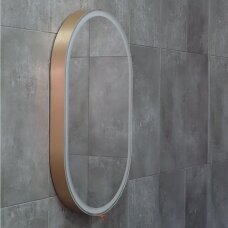 Выдвижное зеркало для ванной комнаты Gol. Miior Copper
