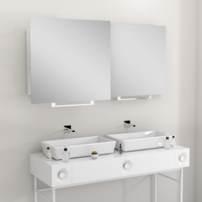 Vonios kambario veidrodis Luk Miior (atitraukiamas)