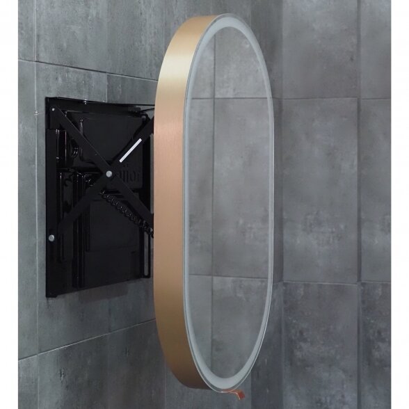 Выдвижное зеркало для ванной комнаты Gol. Miior Copper 1