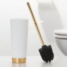 WC šepetys Sealskin GLOSSY aukso/baltos spalvos